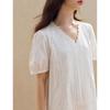 INMAN 100% Cotton French Lace A-Line Dress