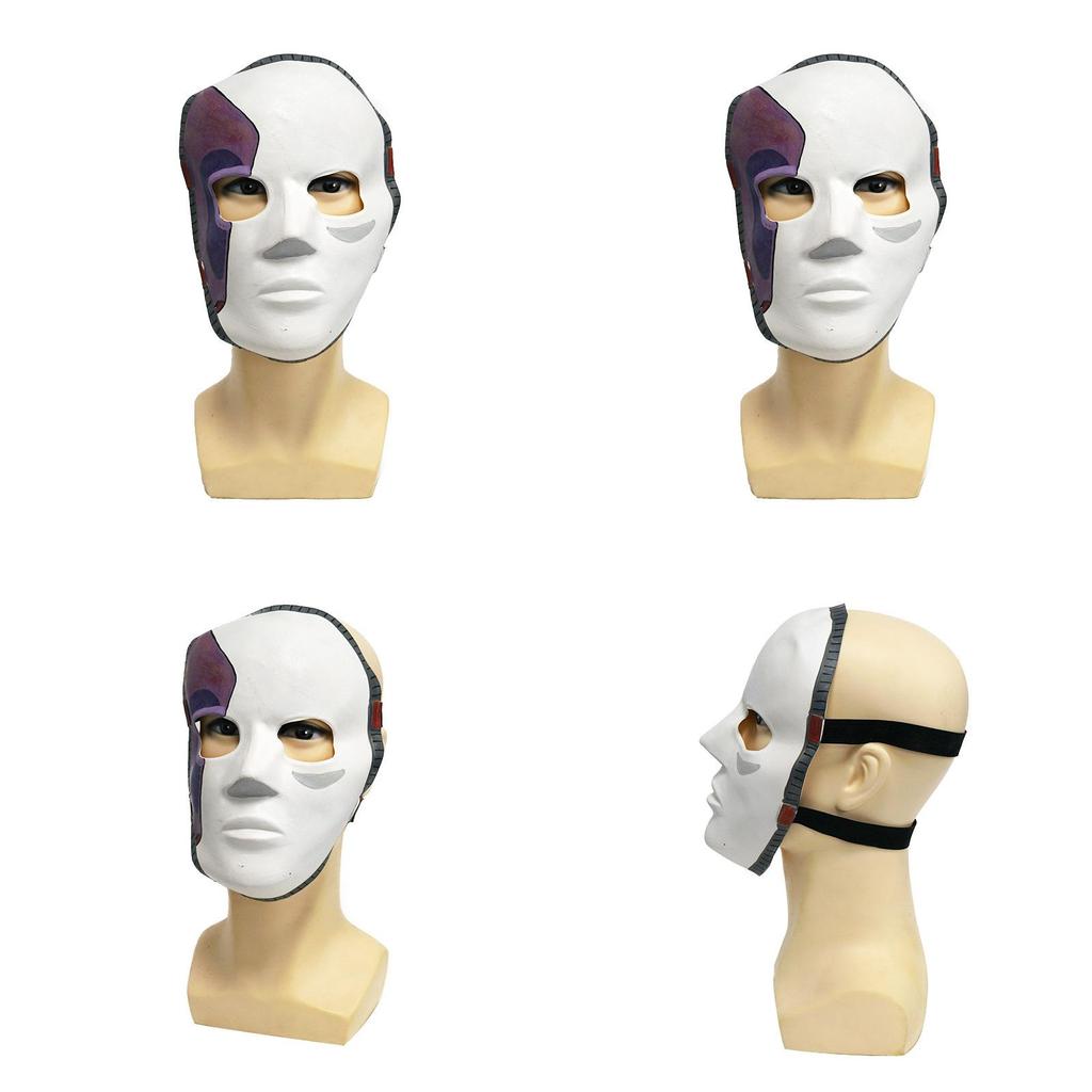 Sally Face Latexmaske für Kostümpartys mit Halbgesichtsdesign für Theateraufführungen