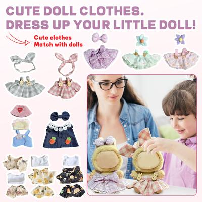Niedliche Plüschpuppe, Spielzeug, Geschenk, Cartoon-Stil, Stoffpuppe für Kinder