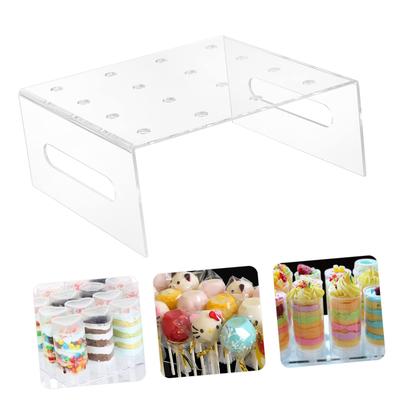 Plastic Cake Pp Holder 16 Holes Push Stand For Snack Rack Dessert Display