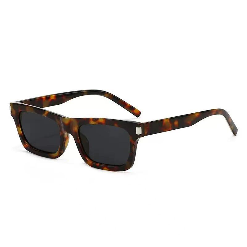 Square Vintage Sunglasses For Women With Uv400 Protection And Gray Lenses For Outdoor Fashion