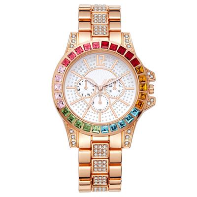 Armband Quarz Uhr Damen Kristall Strass Armbanduhr