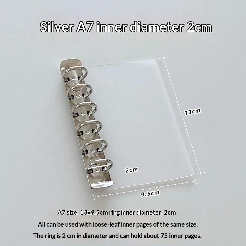M5 Loose Leaf Side Insert Board Pad Secondary Ring Diy Partition Binder Clip Handmade Office Stationery