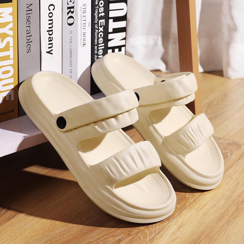 Women s Lightweight Comfortable Thick-Soled One-Strap Fashion Summer Slip-On Sandals