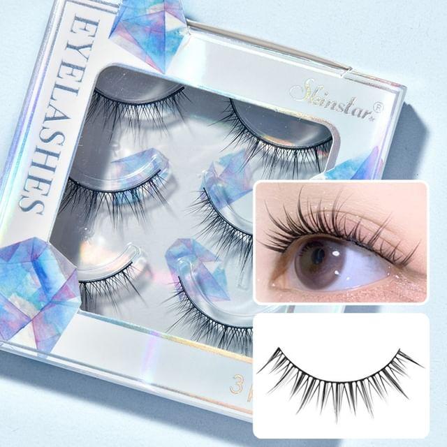 Bonnie Wisp - Natural Wispy False Eyelashes Black - One Size