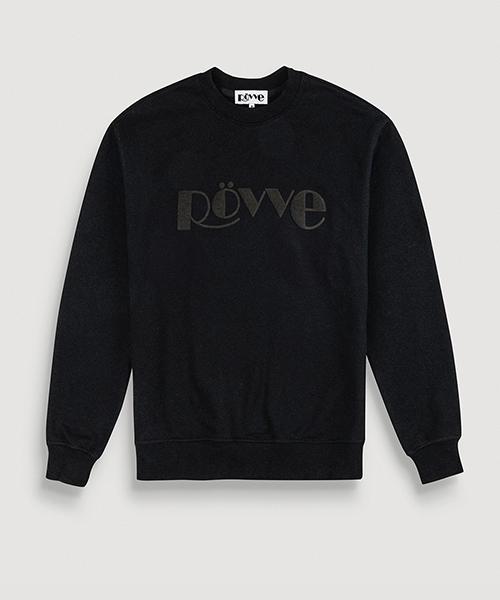 ROVVE Signature Embo Sweat Shirt (Black)