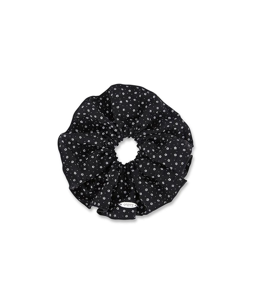 Otz Floral Hair Scrunchie Black Oz62Ga105B