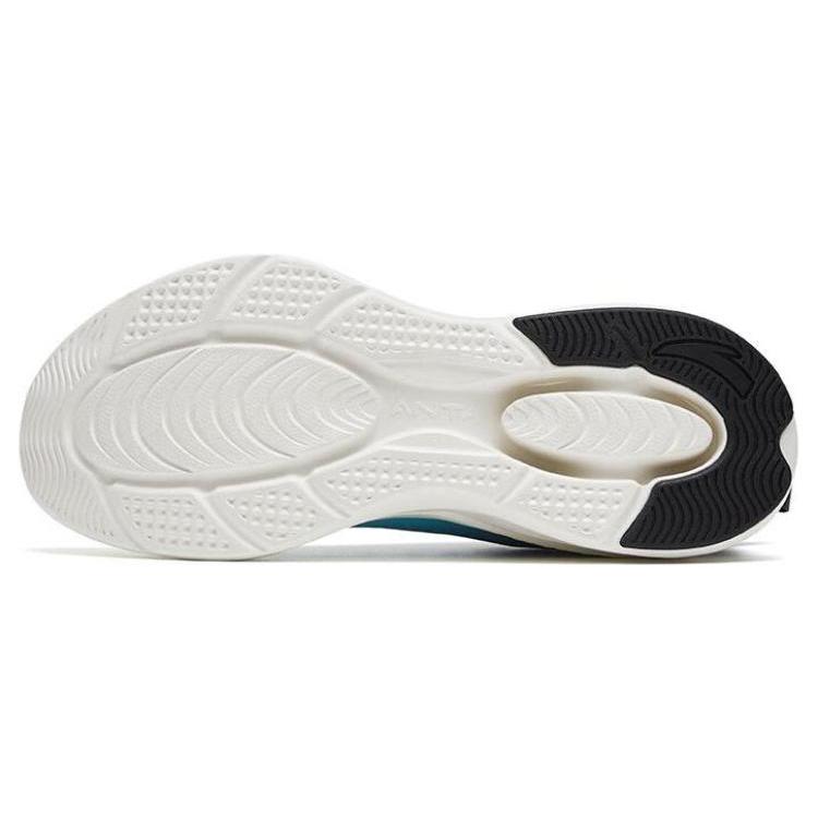 New Anta Cushioning Rebound Low Top Running Shoes Men's White Black Blue 112315575-4