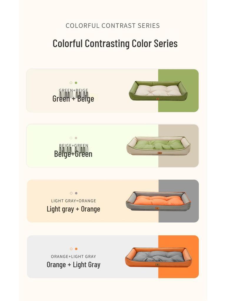 Colorful Oxford Waterproof Dog House & All-Season Sleeping Mat