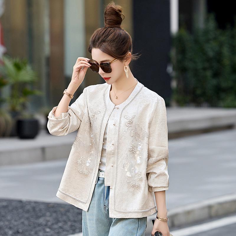 2025 Spring & Autumn Embroidered Jacket - Chinese and International Style (RX9202)