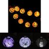 Versatile Led Paper Pumpkin Lantern Featuring Spider And Bat For Festive Halloween Atmosphere
