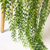 Simulated Willow Branches Plastic Plants Green Rattan Strips Wall Mounted Ceiling Decoration Indoor Outdoor Home Party  Festival