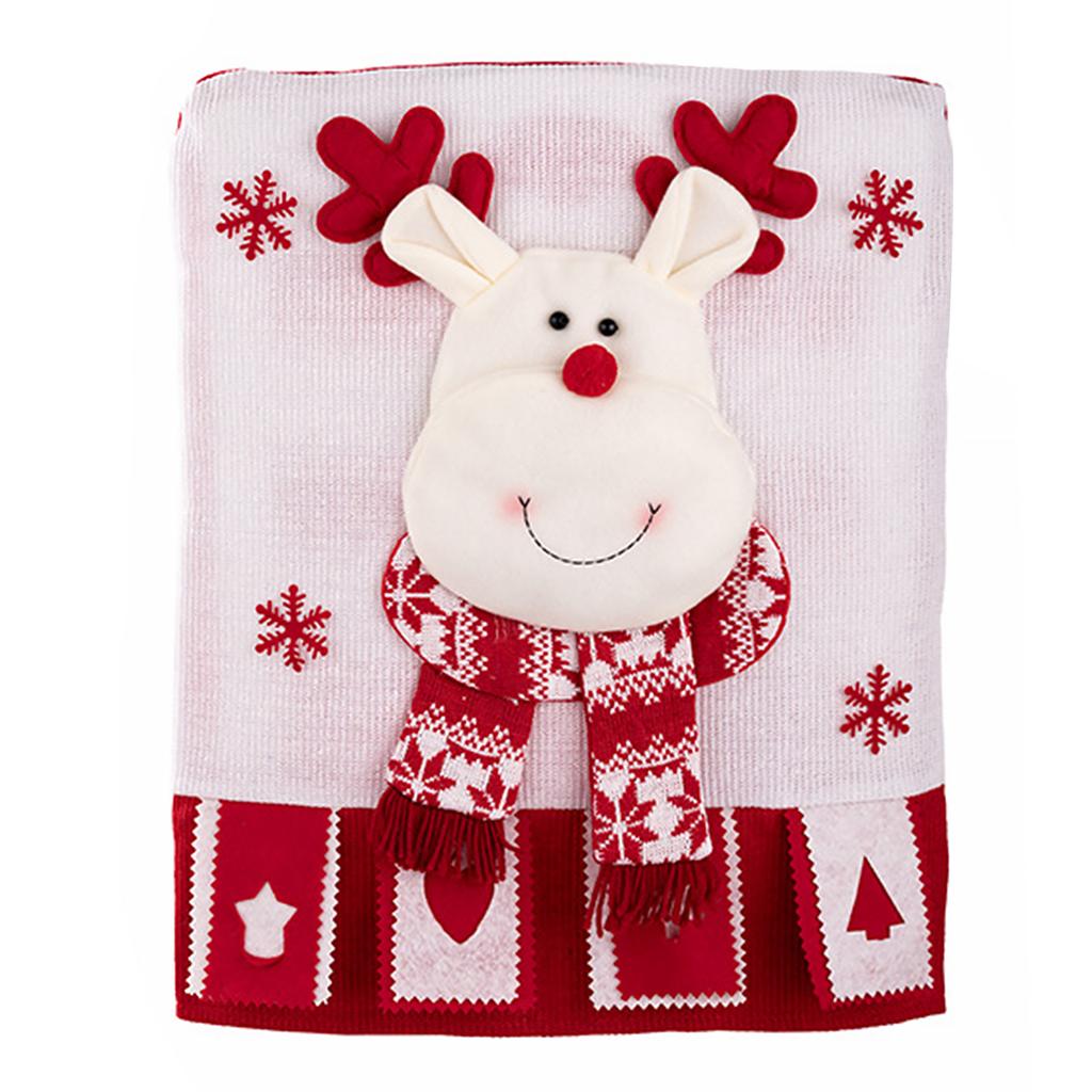 Chair Back Cover Xmas Dining Chair Cover Dinner Chair Seat Cover for Christmas Holiday Festival Decor