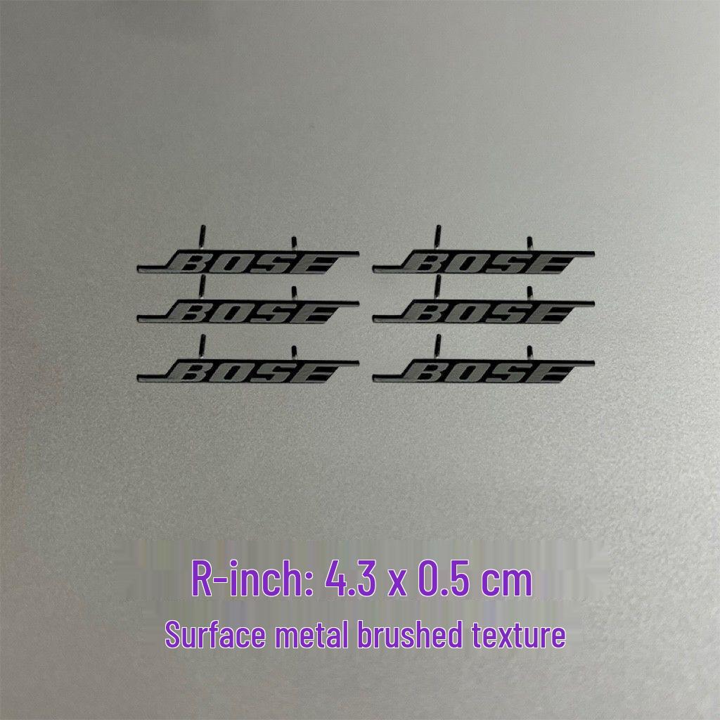Dekorative Metallaufkleber für Auto-Audio-Lautsprecher von Bose, Harman Kardon, JBL.