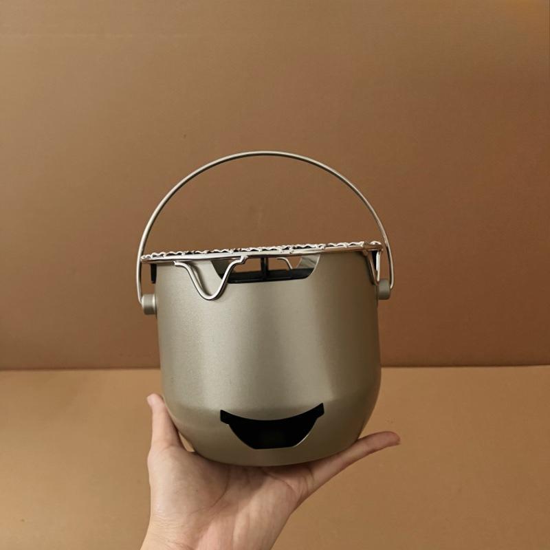 

Mini Small Carbon Stove Outdoor Portable Household Barbecue Stainless Steel Stove To Cook Tea Korean Barbecue Stove зелений