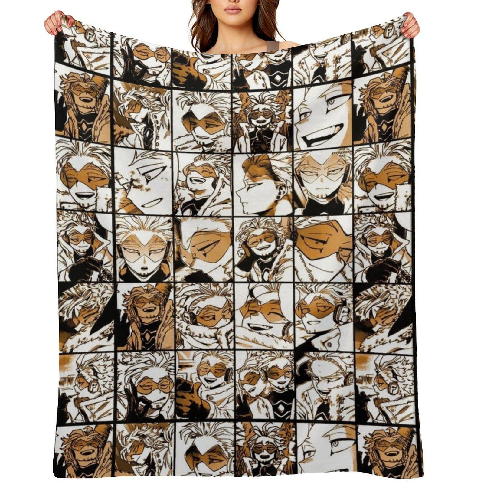 Hawks - manga color version Throw Blanket Hair Picnic Thin Blankets 75X95CM