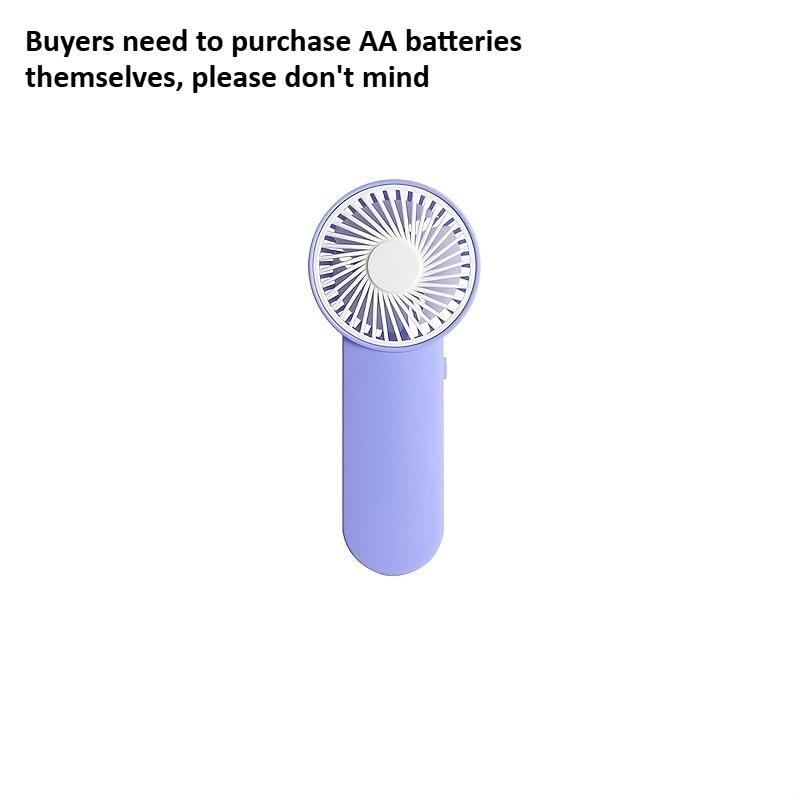 

Portable Handheld Mini Fan,Powered by AA Batteries,Adjustable Single Speed, Ideal for Outdoor Use,Lightweight and Compact Design фиолетовый