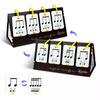 72PCS Music Enlightenment Learning Cards Note Instrument Rhythm Cognition Educational Tool Tabletop Early Education Flashcards