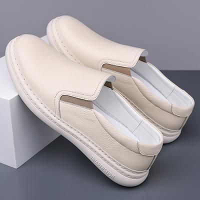 Fashion Fashion Men's Comfortable Loafers Casual Leather Shoes Soft Sole Non-slip Men Driving Footwear Moccasins Business Walking Flats