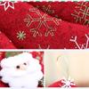4Pcs Plush Christmas Tree Hanging Ornaments Set With Santa Snowman Reindeer And Bear Figures For Holiday Home Decoration