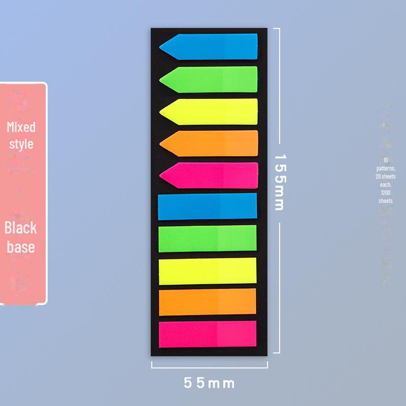 Morandi Translucent PET Index Stickers - Vanilla Autumn Series, Writable Sticky Notes & Markers