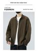 Men's Loose Fit Japanese Style Stand Collar Zipper Cardigan Sweater - Autumn & Winter Woolen Knitwear for Couples