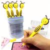 Bee Ball Point Pen Cute Stationery Black Ink 0.5mm Quick-Drying Smooth Writing Gel Pens Office School Daily Use School Supplies