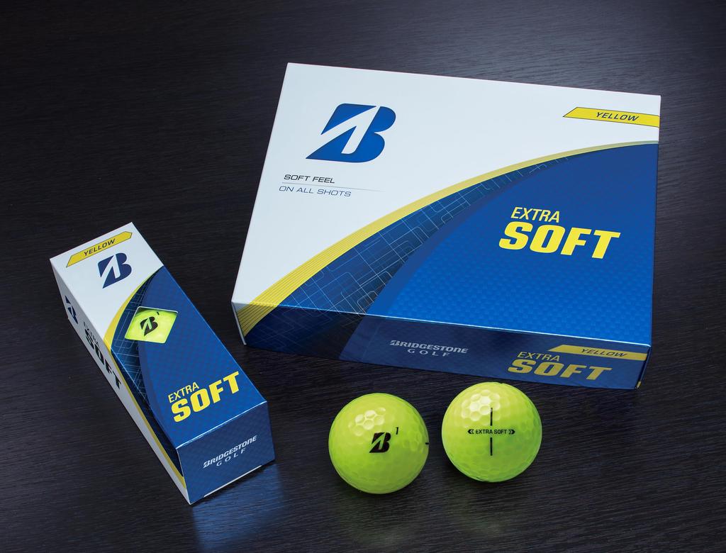 BRIDGESTONE Golfball EXTRA SOFT 2025 Modell 12 Bälle Gelb X5YXJ