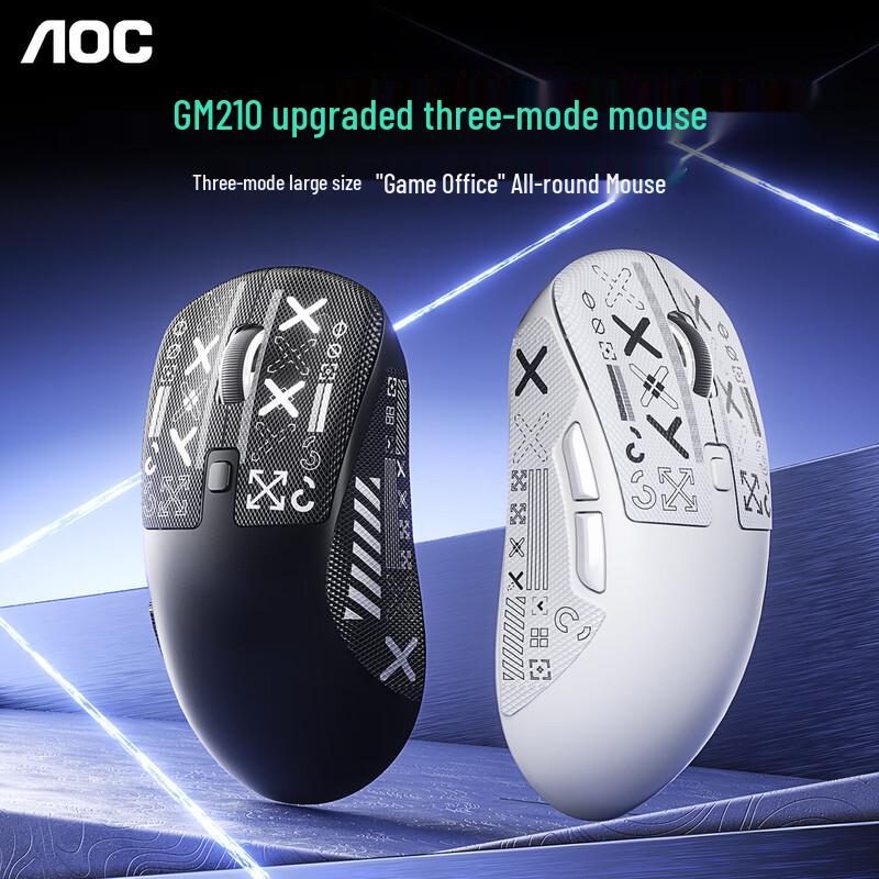 AOC GM210 Rechargeable Tri-Mode Wireless Bluetooth Mouse