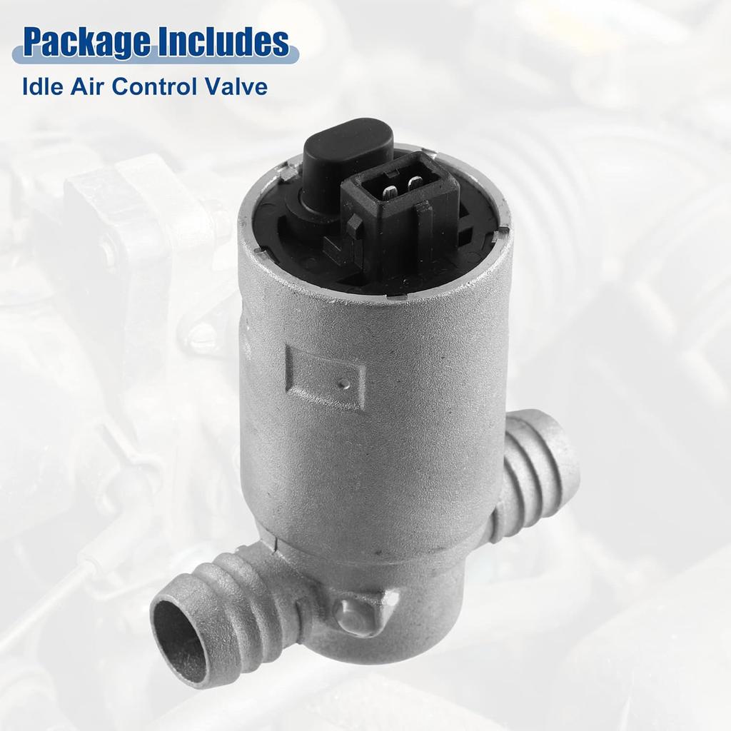 ACROPIX Idle Air Control Valve Fit for BMW 318i 740i 1991-1995 NO. 13411247197 - Pack of 1 Silver Tone