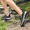 Fashion Comfortable Slip-Resistant Outdoor Shoes Men's Breathable SneakersLightweight Men Walking Shoes New Mesh Lace-Up Casual Flats