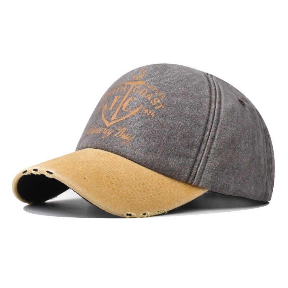Retro Washed Letter Print Cap Outdoor Sports Unsex Travel Sun Hat Baseball Cap Classic Versatile Patchwork Hip Hop Cap Summer