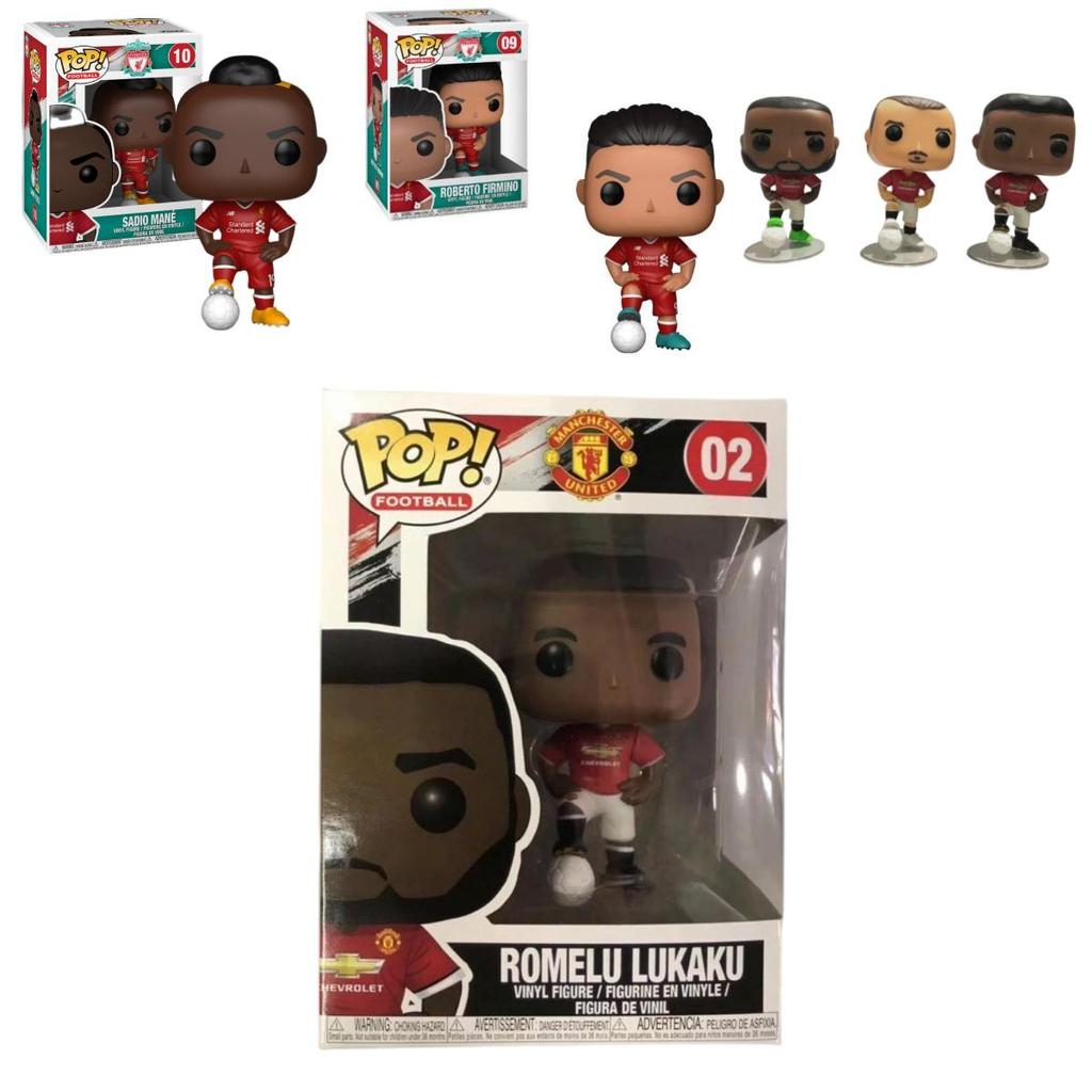Collectible Pop Football Star Models Man Utd, Liverpool, Pogba, Salah, Ibrahimovic, Mane