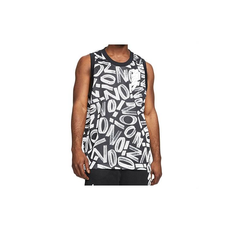 Air Jordan Dri-FIT Zion Letter Printed Basketball Sports Net Ventilate Quick-dry Vest Men s Black DH0595-010 M