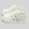 Belle Velcro Puff Little White Shoes 2026 Casual Platform Little White Shoes 3203