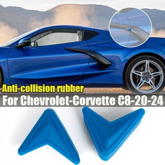 Синие противоударные накладки для защиты дверей автомобиля для Chevrolet Corvette C8 2020-2024