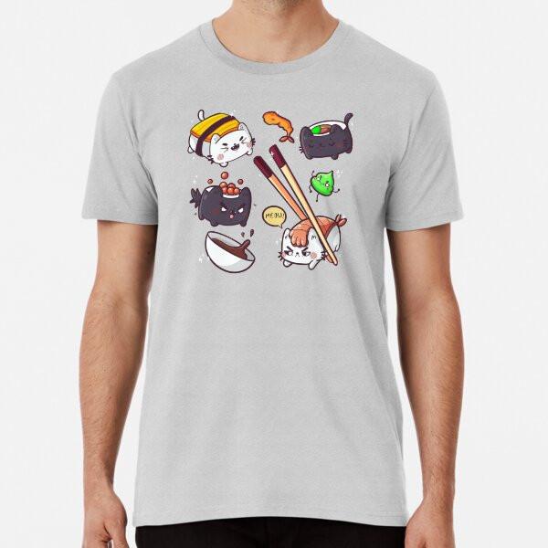 

Sushi cats S to 5XL Made in the AU/USA T-Shirt 2XL