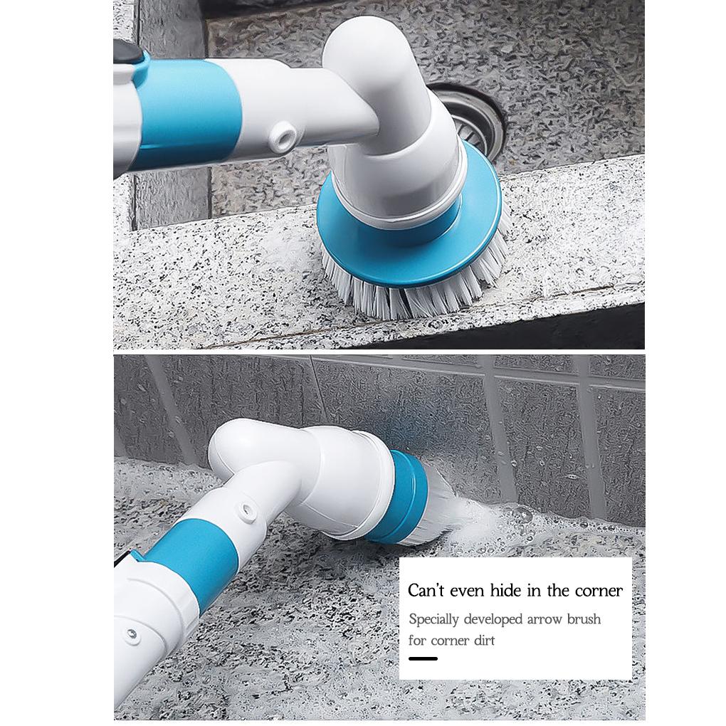 Electric Scrubber Wireless Retractable Washing Brush AutomaticRotating Scrubbing
