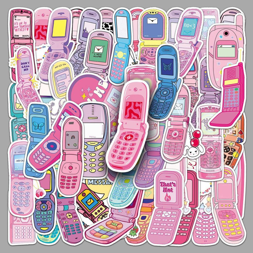 50 Pezzi Adesivi Graffiti Cartone Animato Impermeabili Estetici Decorativi Valigia Laptop Tazza Telefono Frigo Album di Ritagli Adesivi per Bambini