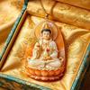 Ethnic Imitation Jade Pendant Necklace Chinese Vintage Charm Jewelry For Men Women Daily Outfit Festival Gift Use