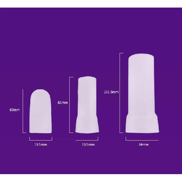 New S/M/L / Vacuum Cup Extender Silicone Penis Sleeves Clamping Kit for Penis Enlargement/ Extender/stretcher Replacement Rubber