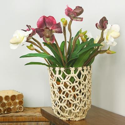 Artificial Flowers Orchid Wedding Party New Chinese Living Room Decoration Table Creative Flower Arrangement Hotel Layout