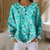 Women's Casual Shirts Long Sleeve Tops Button Up V Neck Loose Knit Fall Favorites For Women