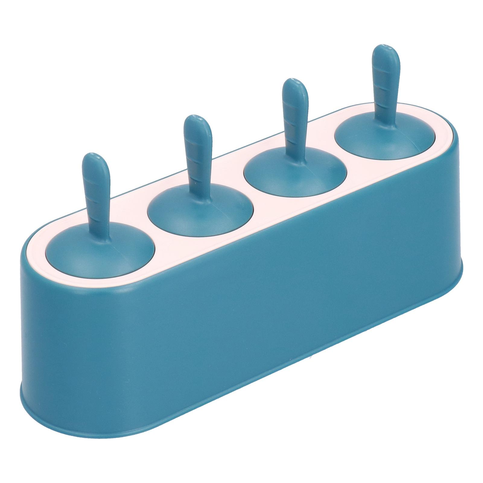 

Ice Cream Mold Durable Reusable Food Grade Silicone Mould DIY Tools for Home KitchenBlue powder синього кольору