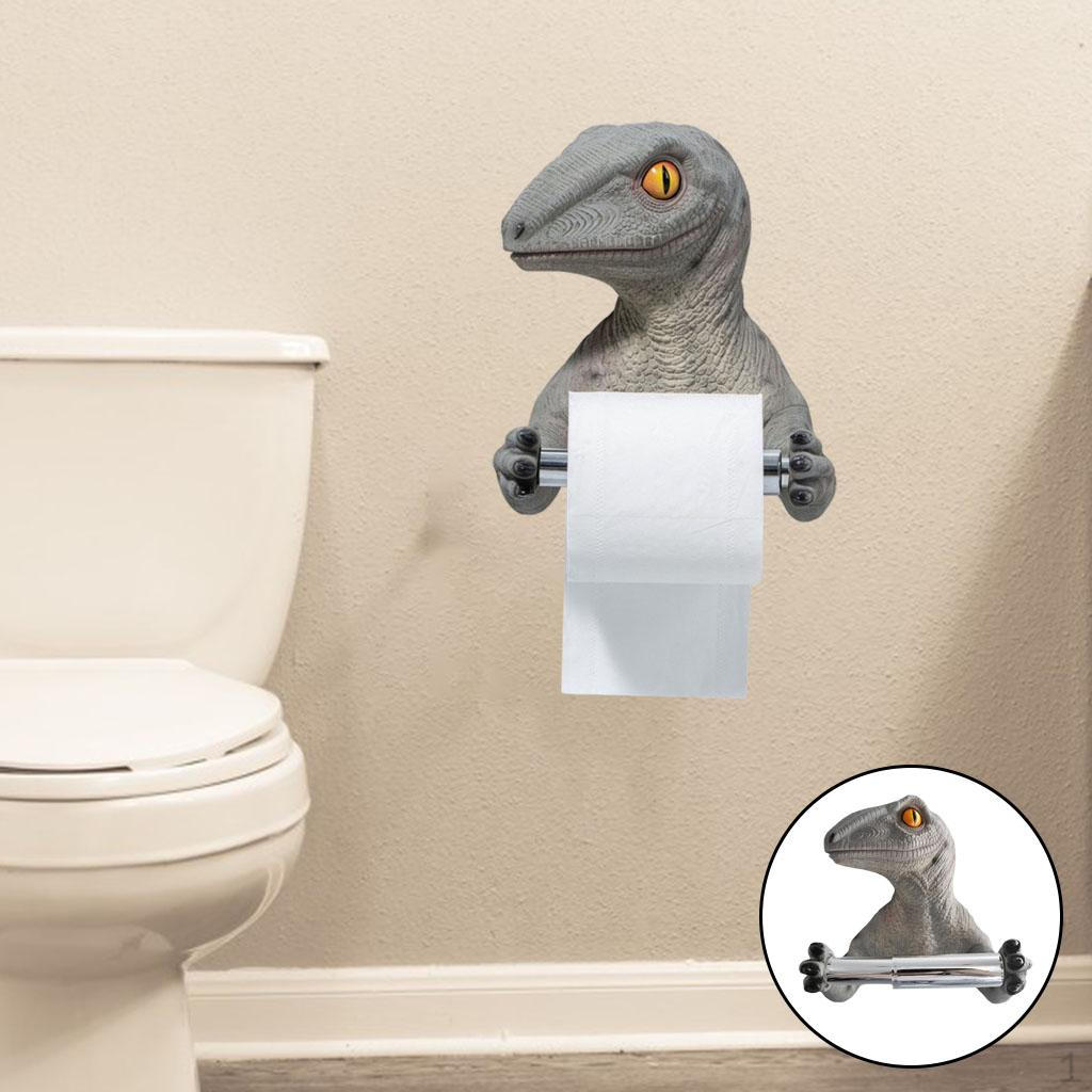 Dinozaura piekaramais uzglabāšanas tualetes papīra turētājs