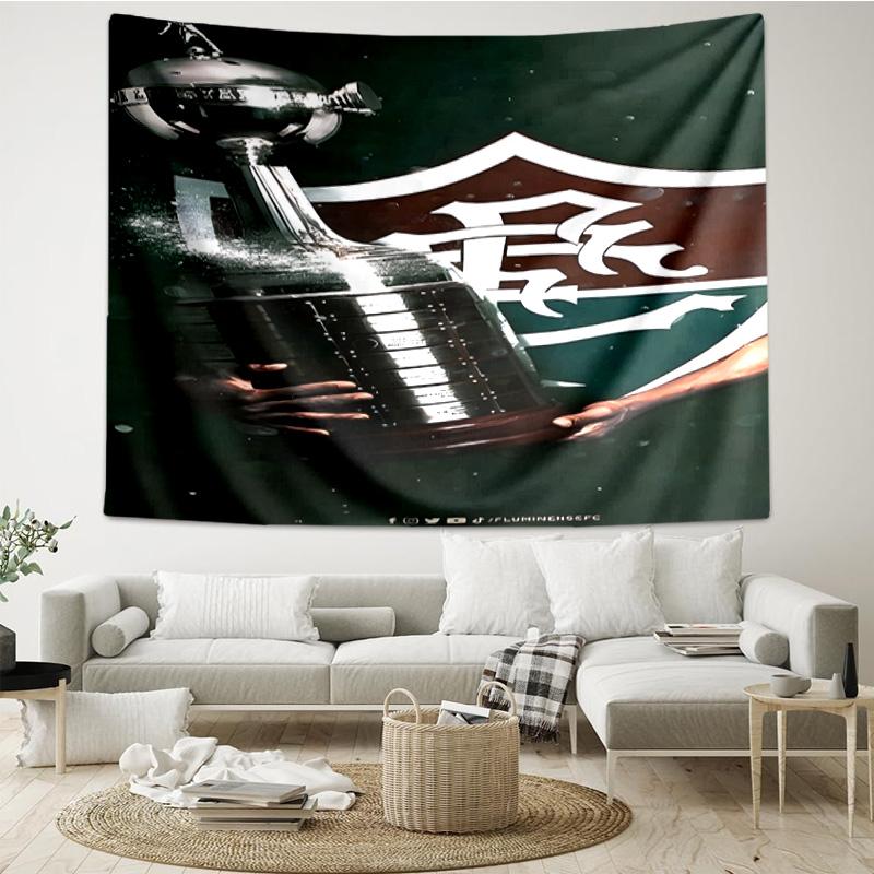 1PC Flumi-nense Football Club  Printed Tapestry Room Decoration Wall Hanging for Living Room Bedroom, Dormitory, Birthday and Christmas Gifts