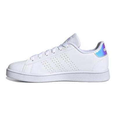Zapatillas de Skate Duraderas de Caña Baja Neo Advantage para Niños Blanco Verde Zapatillas de Skate para Niños FY4624