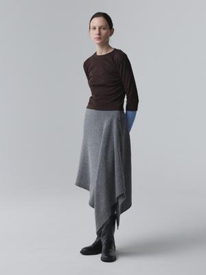 Akokeu Modular Wrap Skirt_Gray