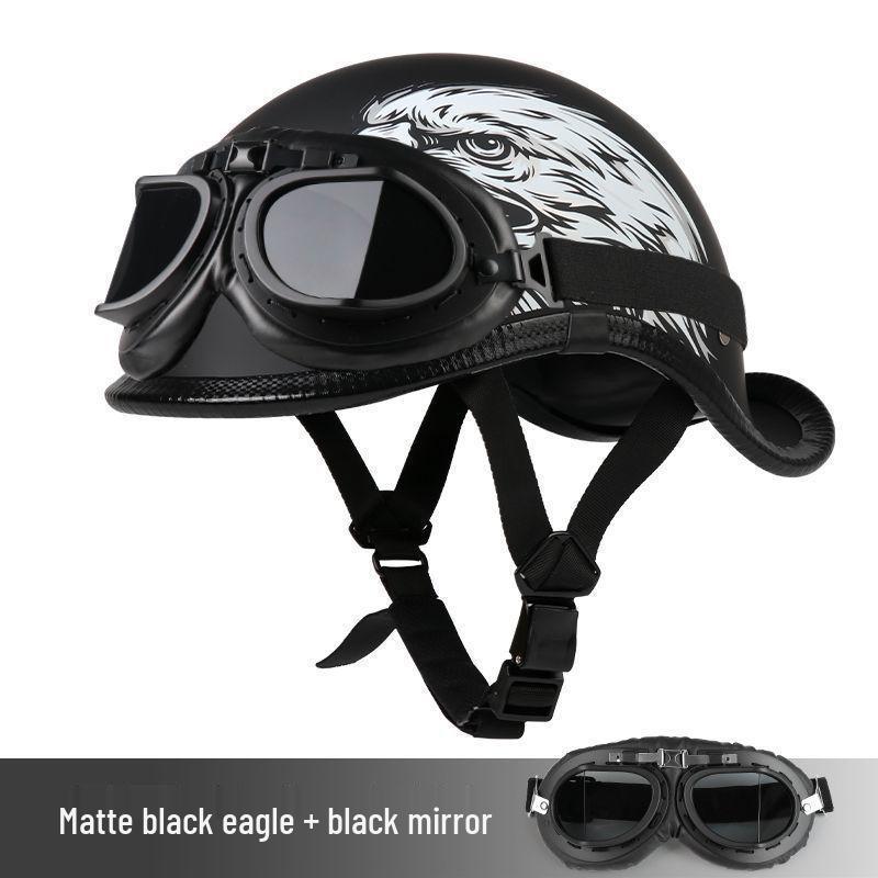 G3F Retro Japanischer Aufgebogener Heckhelm: Herren- & Damen-Cruiser-Helm für Radfahrer