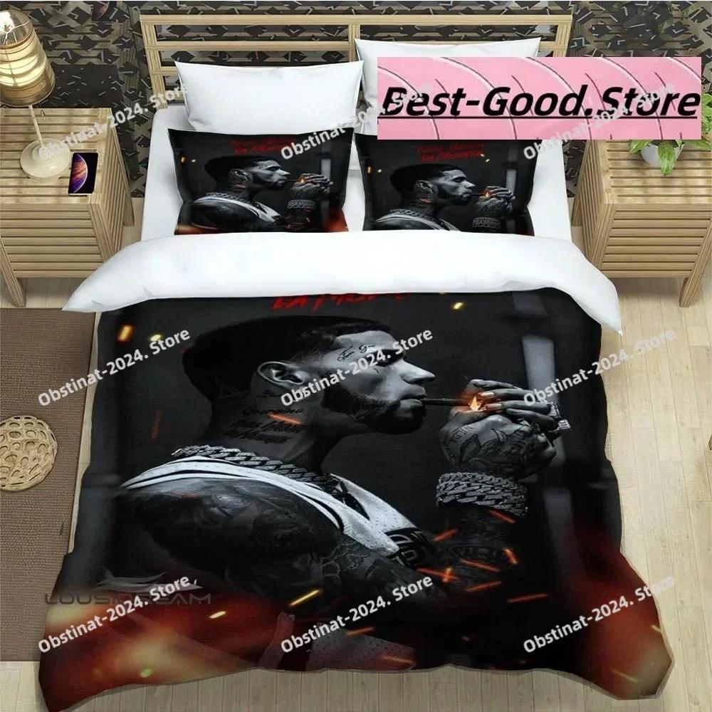 3D Fashion Rapper Anuel AA Bedding Set Printed Single Comforter Quilt Bed Cover Duvet Cover Pillow Case 3 Pieces Kids Adult Size